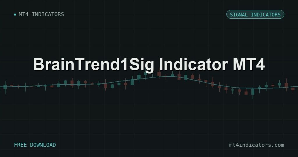 BrainTrend1Sig Indicator MT4