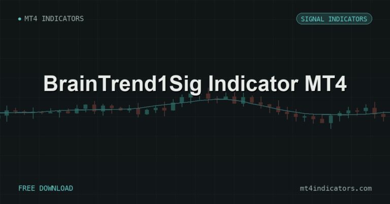 BrainTrend1Sig Indicator MT4 – free download featured image | MT4 Indicators