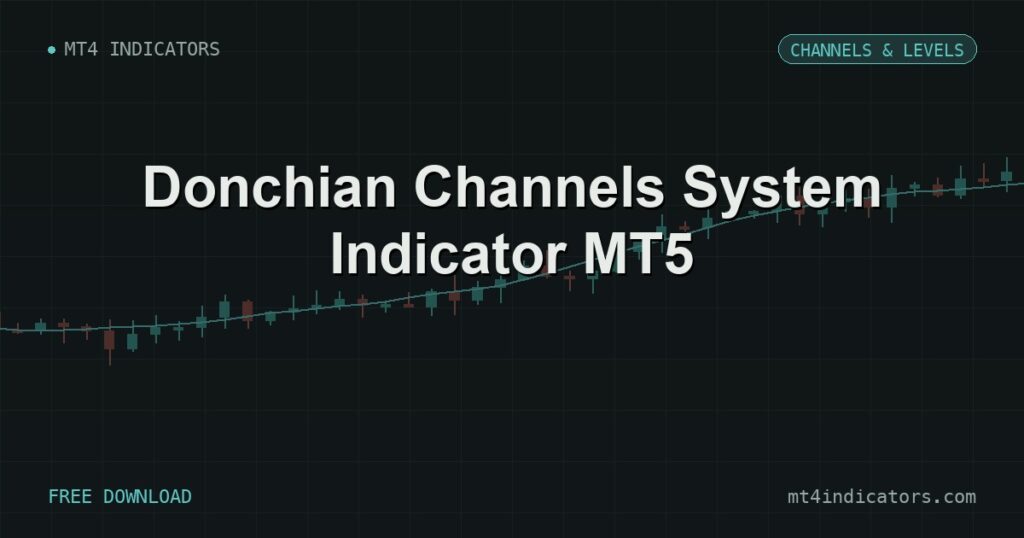 Donchian Channels System Indicator MT5 – free download featured image | MT4 Indicators
