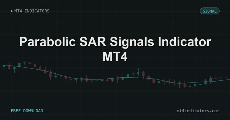 Parabolic SAR Signals Indicator MT4 – free download featured image | MT4 Indicators